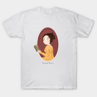 Cute Elizabeth Bennet Reading Illustration T-Shirt